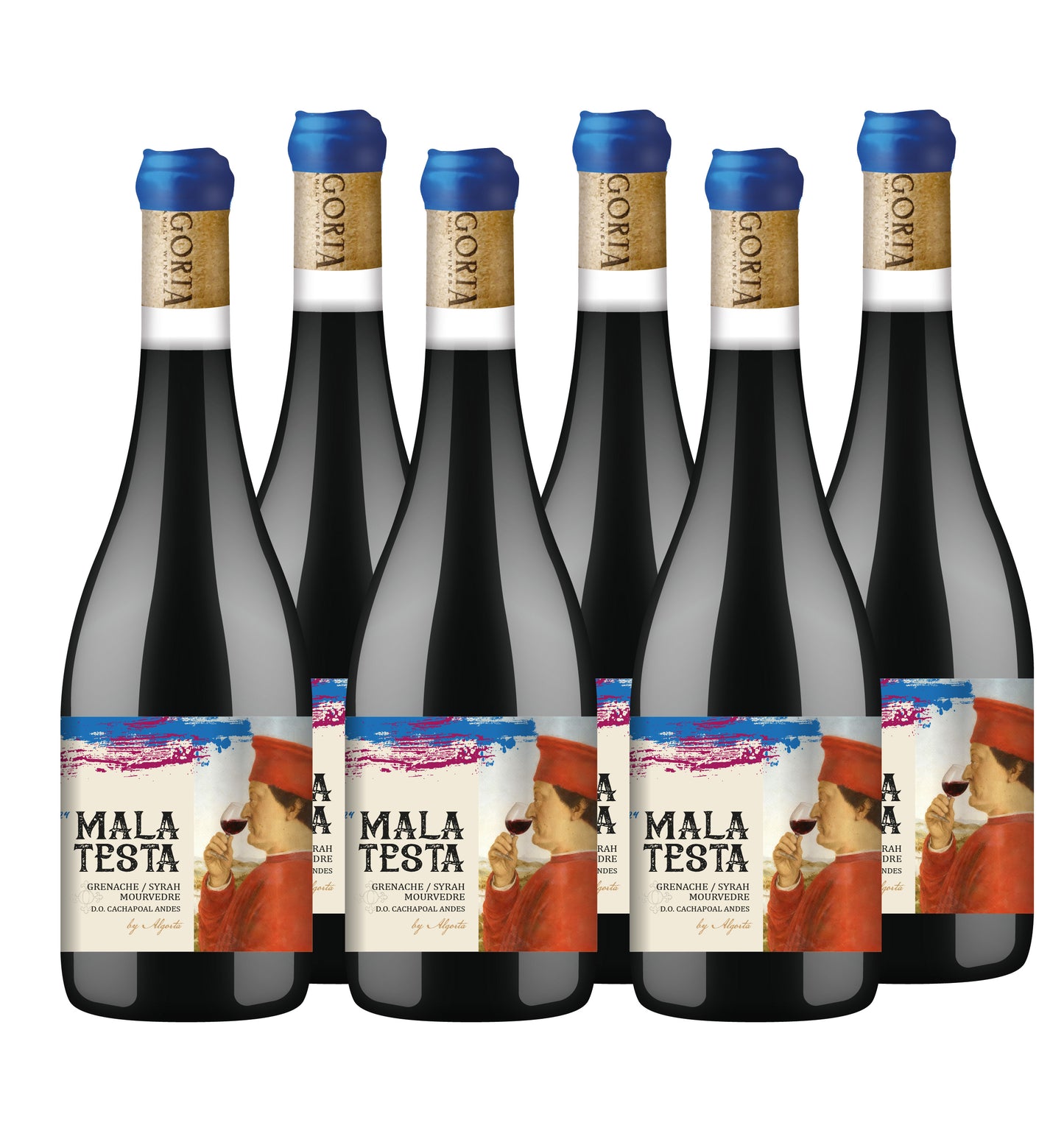MALA TESTA - GSM (Grenache / Syrah / Mourvedre) - 6 BOT 750 ML